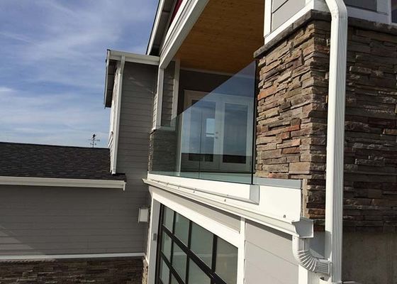 Conception Frameless de véranda de balustrade en verre en aluminium extérieure de balustrade pour le balcon