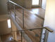 Balustrade carrée de câble d'acier inoxydable de balustre pour la balustrade de plate-forme d'escalier de balcon