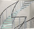 Acier inoxydable incurvé Rod d'escalier clôturant la balustrade contemporaine de fer de Rod