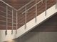 Clôture de tube d'acier inoxydable de balustrade d'escalier de balcon au plancher