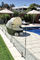 Conception de piscine de barrière adaptée aux besoins du client par protection en verre de rouille de balustrade de broche de solides solubles 304