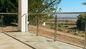 Balustrade de clôture en verre de jardin de verre trempé de balustre d'acier inoxydable