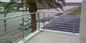 Utilisation de terrasse de balustrade de tube en métal de conception moderne avec les systèmes ronds de balustrade
