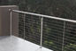 Approbation au plancher de la CE d'acier inoxydable de câble de balustrade de fil extérieur de balustrade