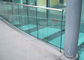 La balustrade en verre en aluminium de anodisation reflètent/poudres enduisant la structure solide pour l'appartement