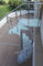Couleur adaptée aux besoins du client extérieure préfabriquée d'escalier en spirale en métal avec la balustrade en acier de balustre de courrier