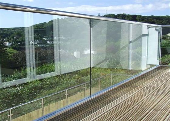 Les balustrades en verre en aluminium extérieures DIY facile de systèmes de balcon de balustrade d'escalier installent