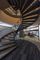 Balustrade incurvée moderne d'intérieur d'escalier incurvée par escalier en métal d'Inox Rod