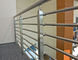 Solides solubles 316 escalier de fer de 304 Rods clôturant la balustrade au plancher de tuyau en métal de Premade