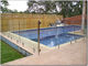 Balustrade de piscine clôturant la conception décorative de balustrade en verre d'acier inoxydable